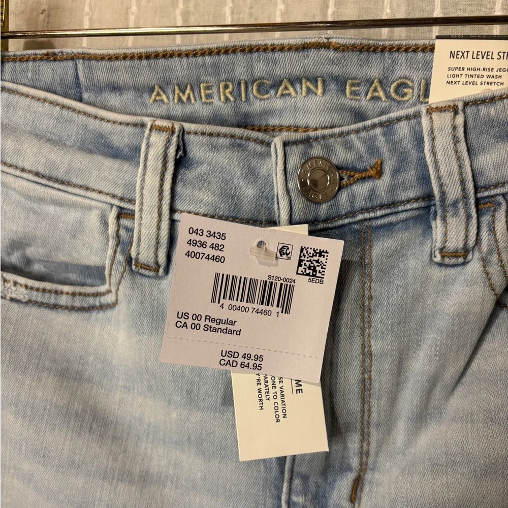 BNWT American Eagle High Rise Skinny Jegging Jeans - Picture 6 of 7